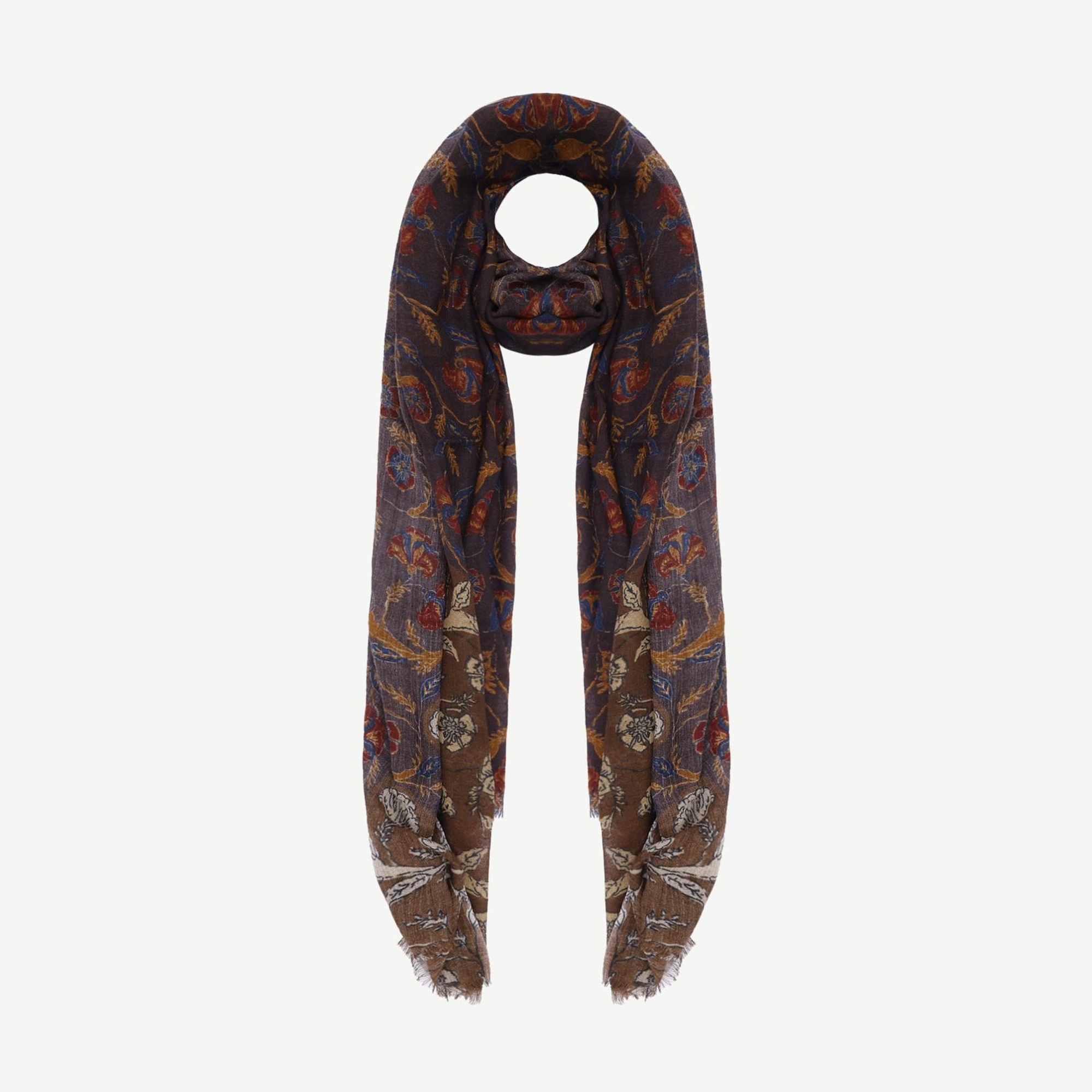 YARGICI Etnik Desenli Yün Şal