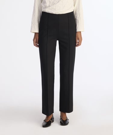  YARGICI Nervürlü Düz Kalıp Pantolon