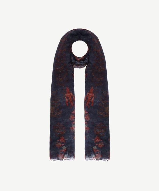  YARGICI Etnik Desenli Yün Şal