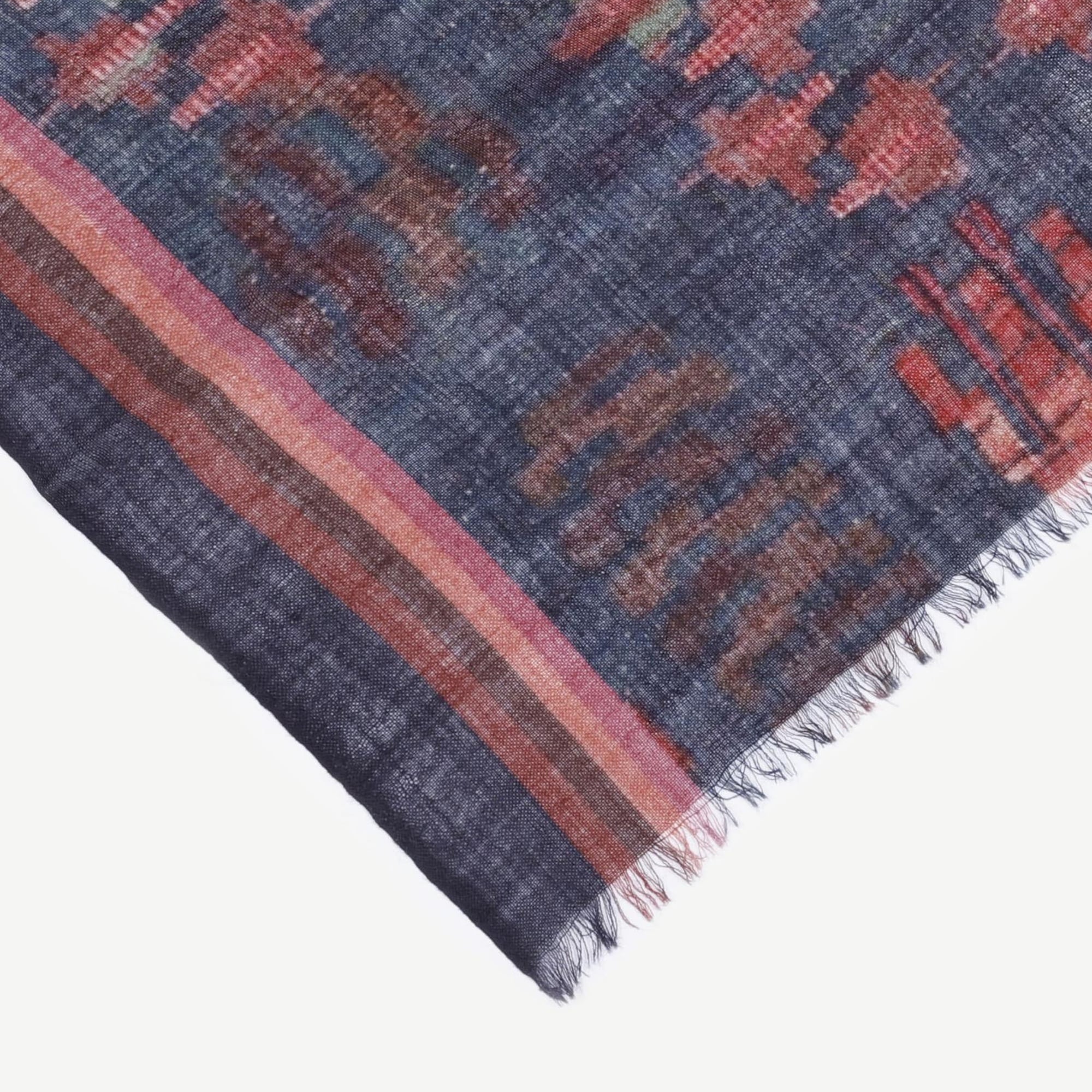 YARGICI Etnik Desenli Yün Şal