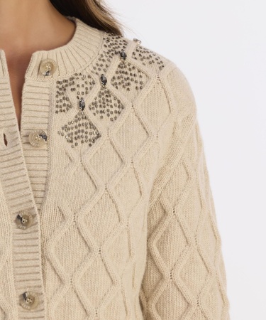  YARGICI Regular Bisiklet Yaka Uzun Kol Hırka