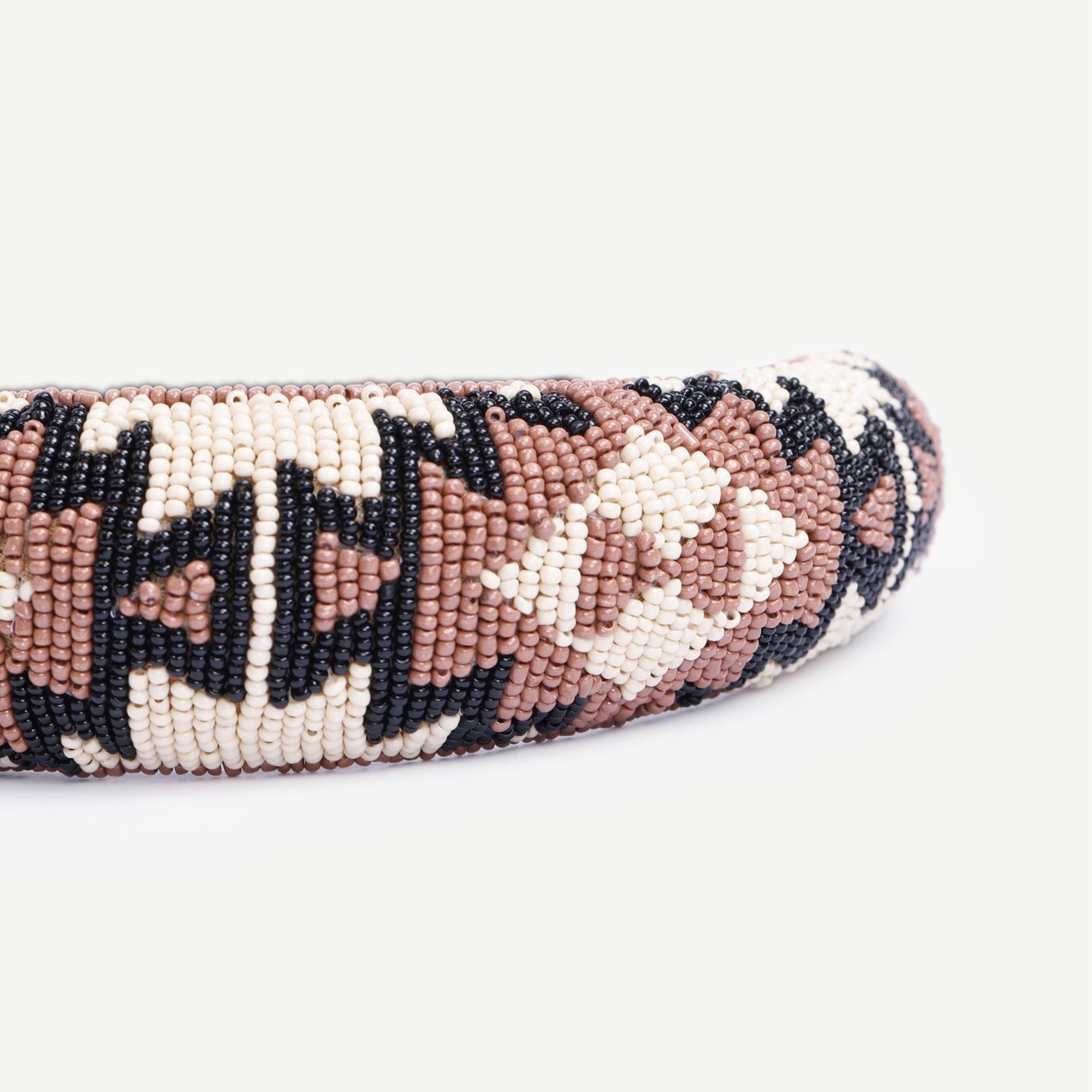 YARGICI Desenli Cam Boncuklu Taç