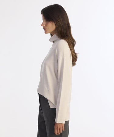  YARGICI Geniş Balıkçı Yaka Uzun Kol Kazak