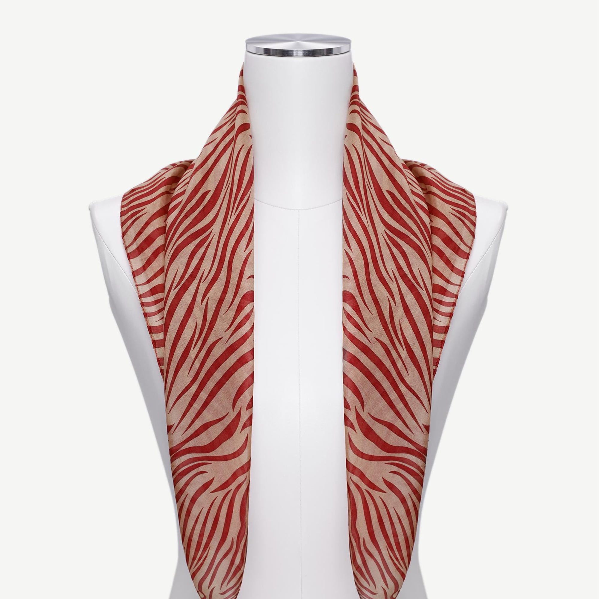 YARGICI Desenli İpek Şal