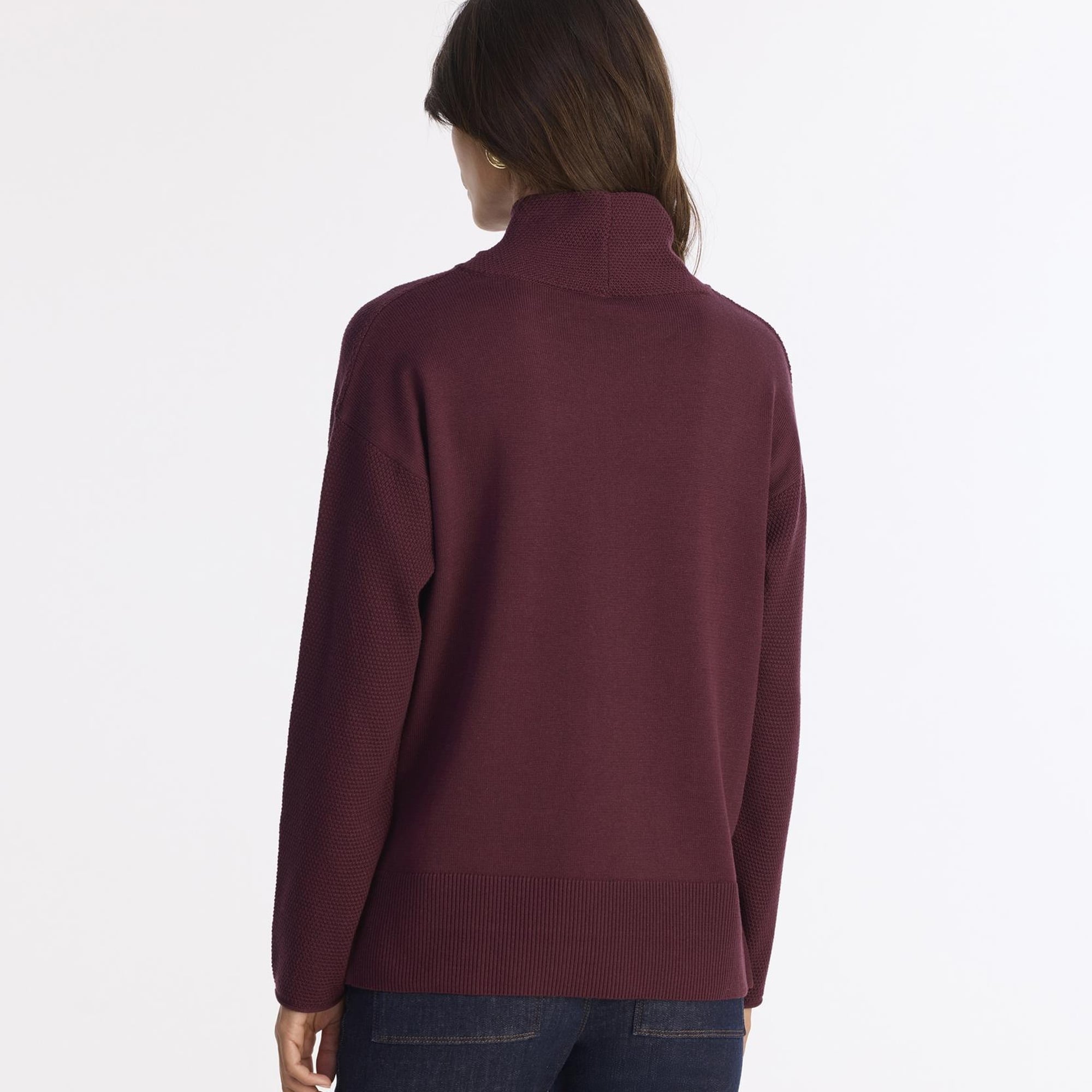 YARGICI Geniş Balıkçı Yaka Uzun Kol Kazak