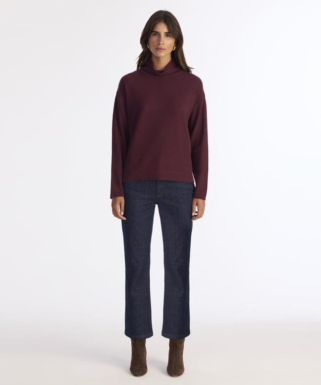  YARGICI Geniş Balıkçı Yaka Uzun Kol Kazak