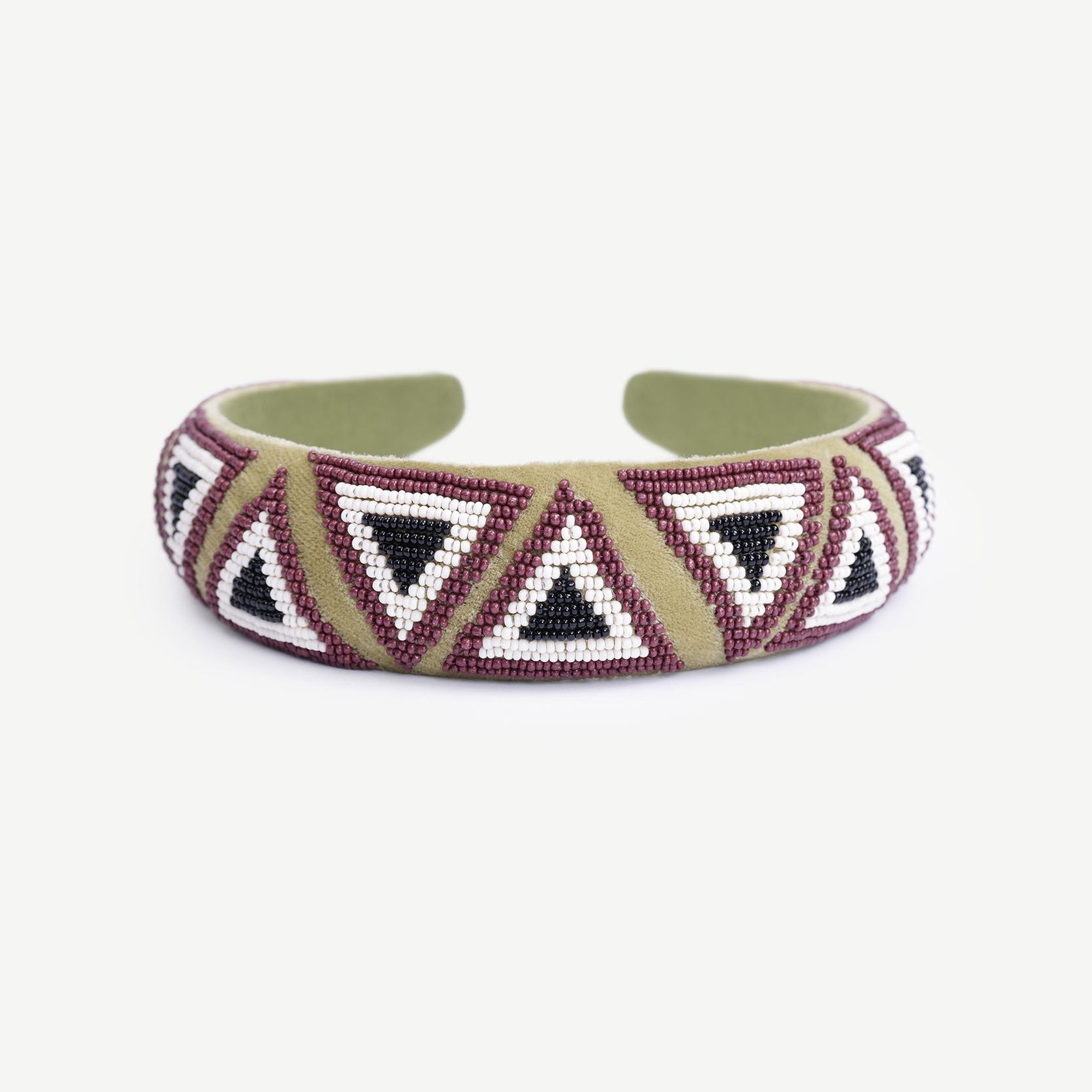 YARGICI Desenli Cam Boncuklu Taç