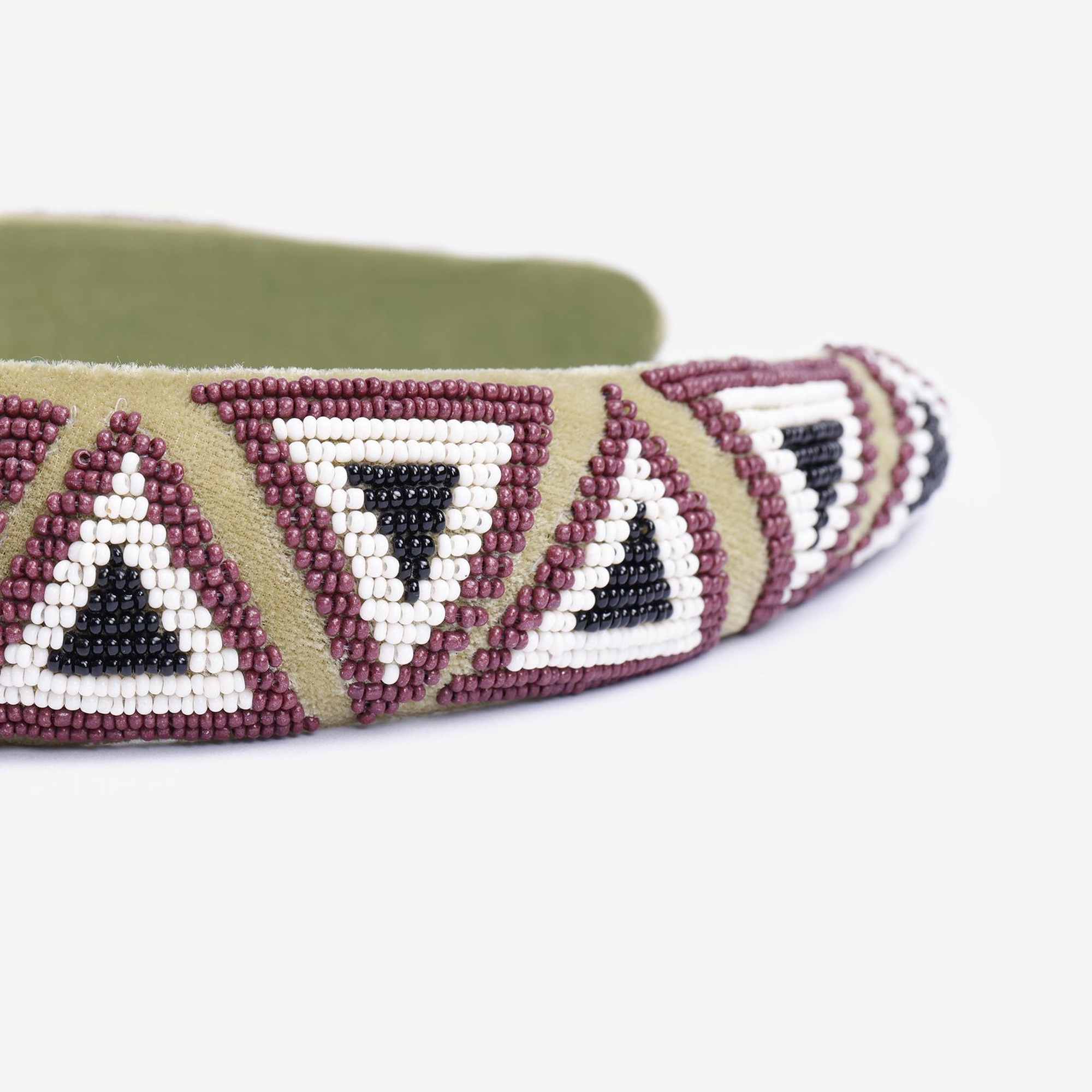 YARGICI Desenli Cam Boncuklu Taç