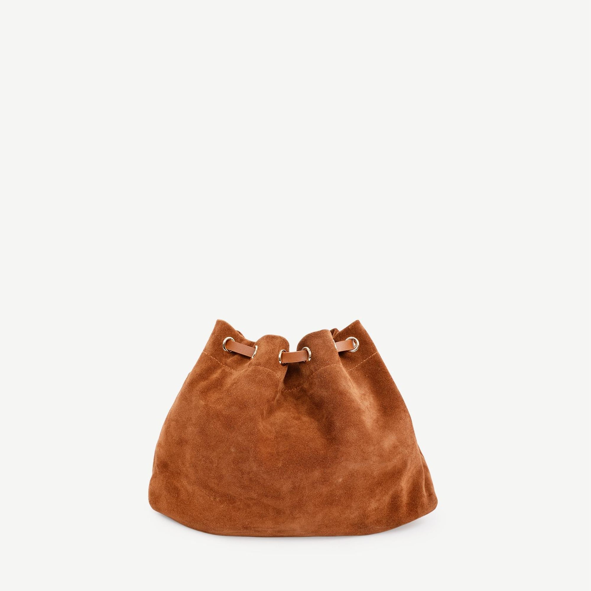 YARGICI Süet Deri Hobo Omuz Çantası