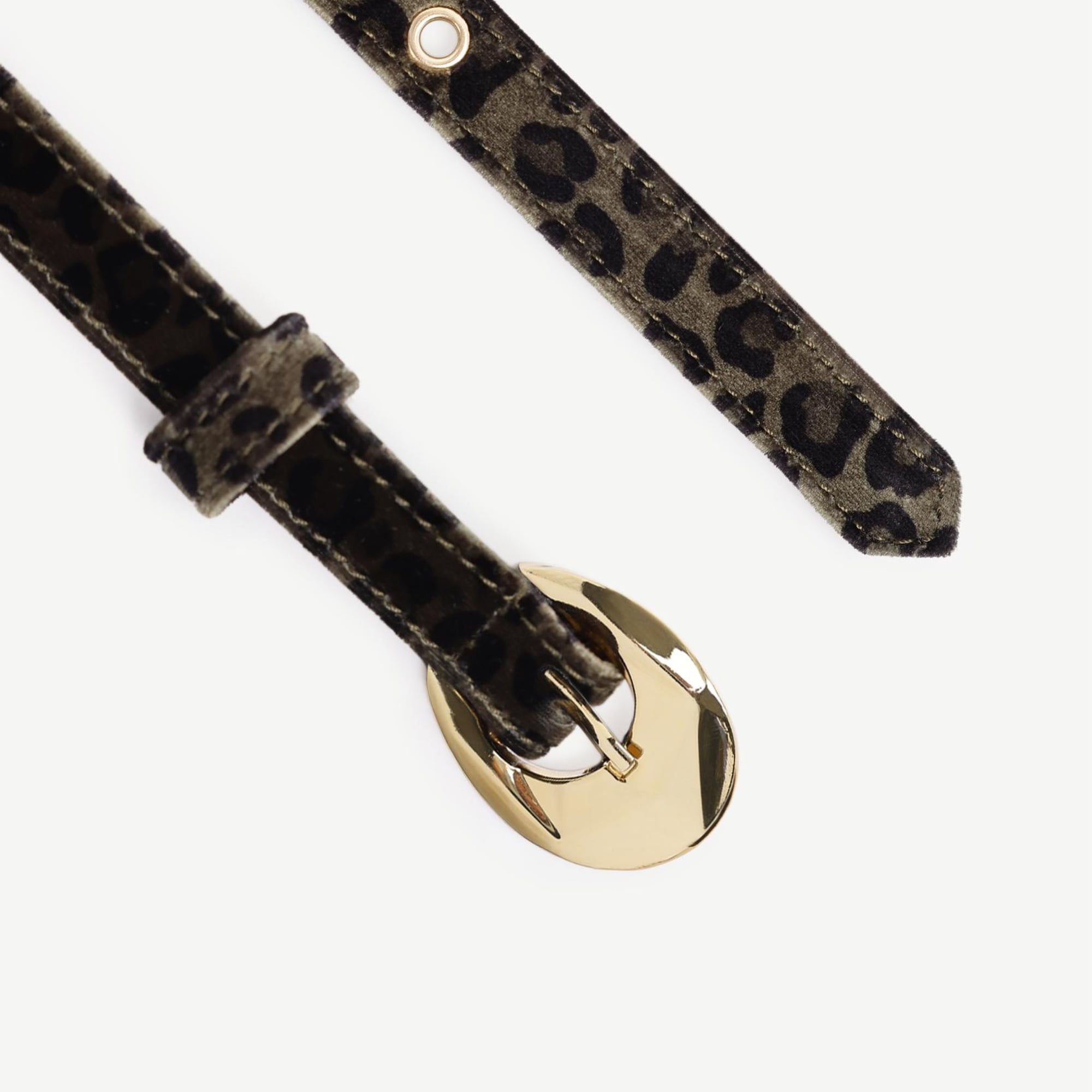 YARGICI Toka Detaylı Leopar Kumaşlı Kemer