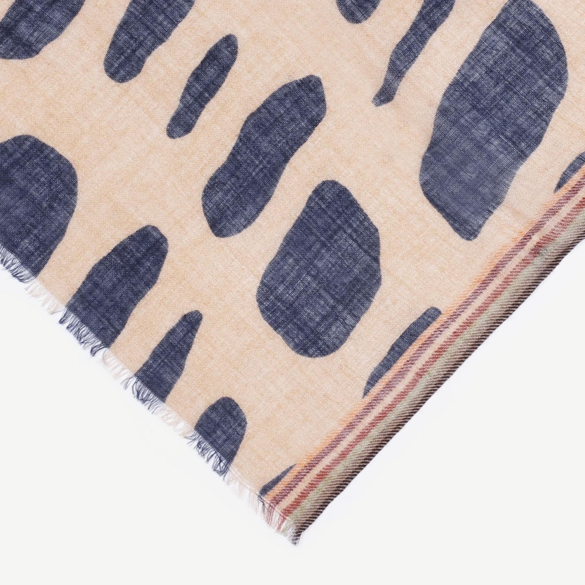 YARGICI Geometrik Desenli Yün Şal