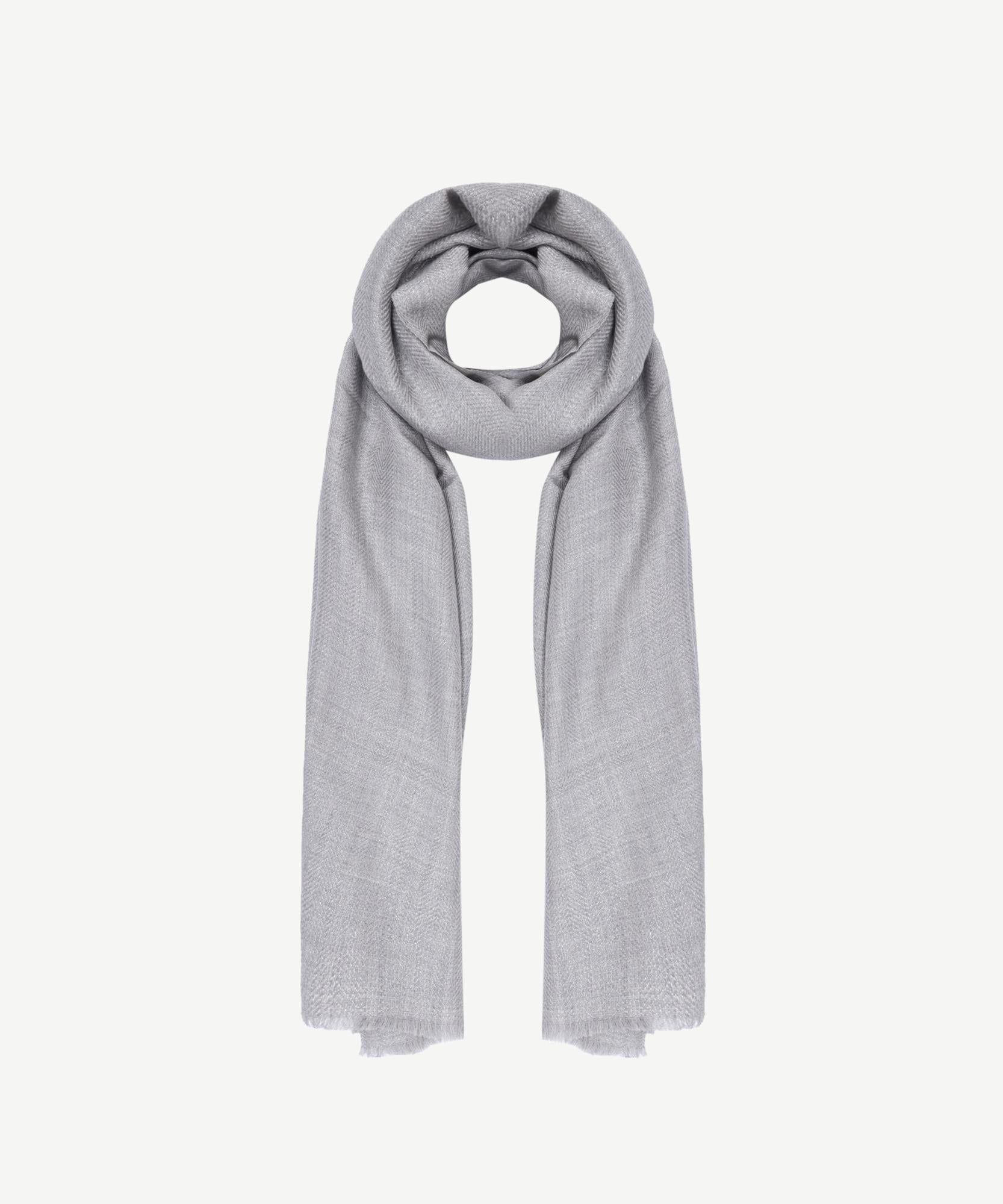  YARGICI Lurex Detaylı Yün Şal