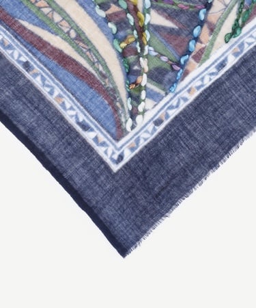  YARGICI Nakış İşlemeli Yün Şal