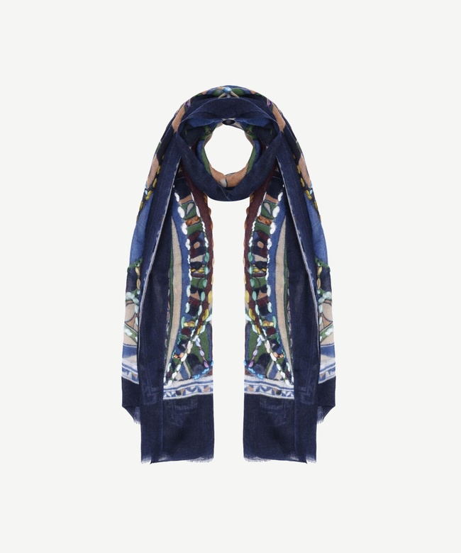  YARGICI Nakış İşlemeli Yün Şal