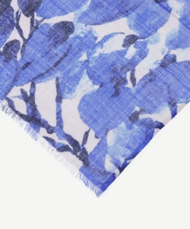  YARGICI Çiçek Desenli Yün Şal