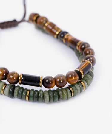  YARGICI Jasper Ve Kaplangözü İçerikli Bileklik