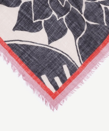  YARGICI Çiçek Desenli Yün Şal