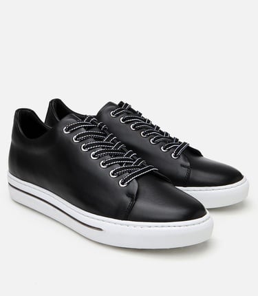  Erkek Deri Siyah Günlük Ayakkabı