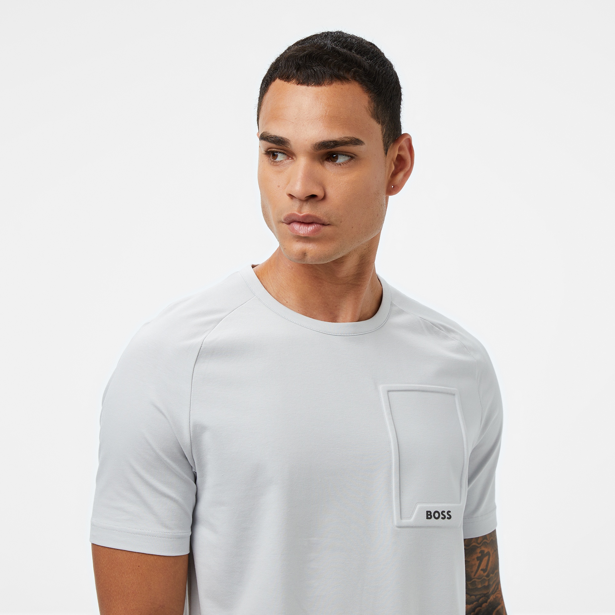 Boss Urban Erkek Açık Gri T-Shirt