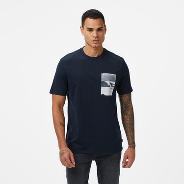  Boss Container Erkek Koyu Mavi T-Shirt