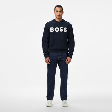  Boss Erkek Koyu Mavi Sweatshirt