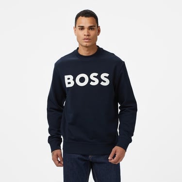  Boss Erkek Koyu Mavi Sweatshirt