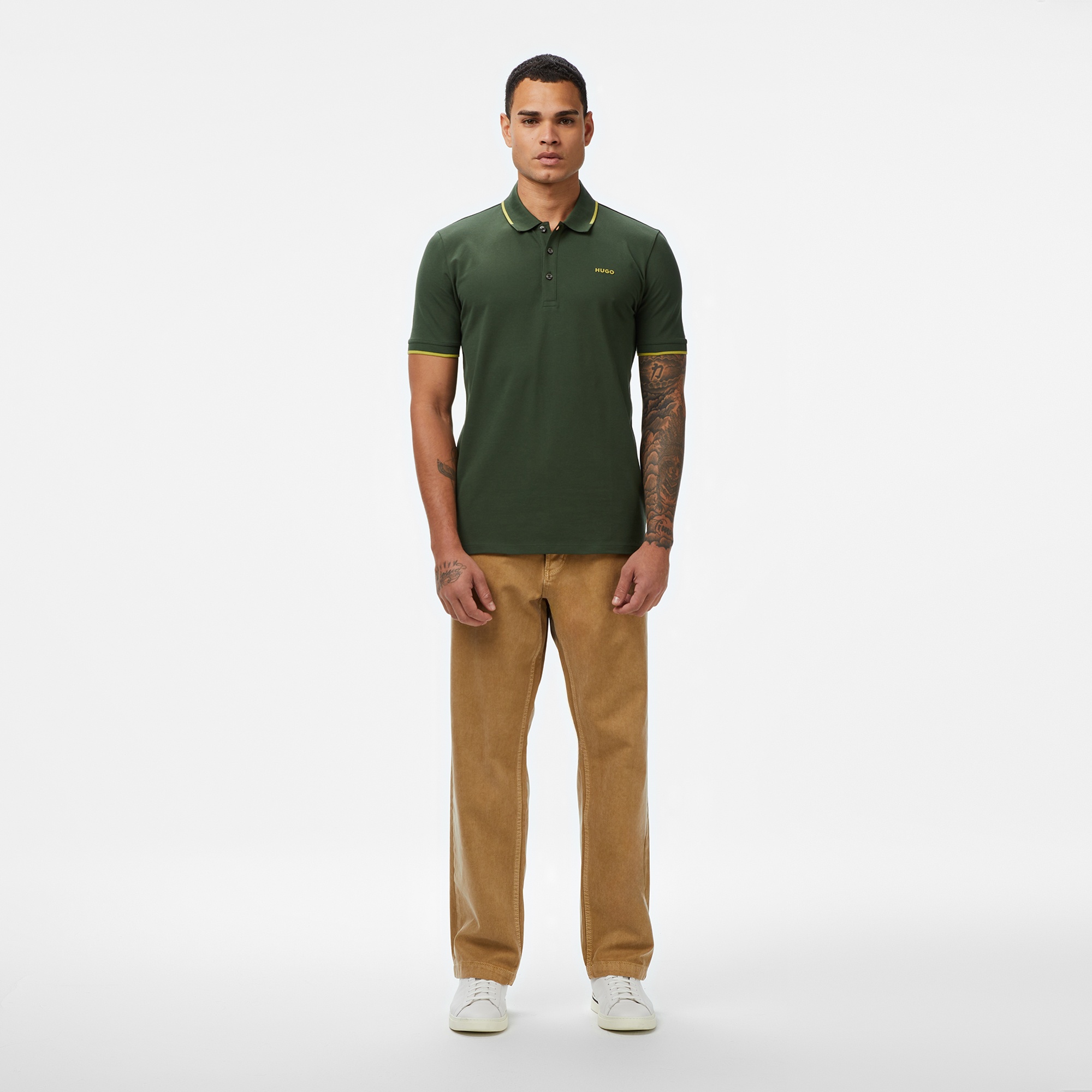 Hugo Dinoso 222 Erkek Koyu Yeşil Polo