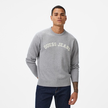  Guess Jeans Erkek Gri Triko