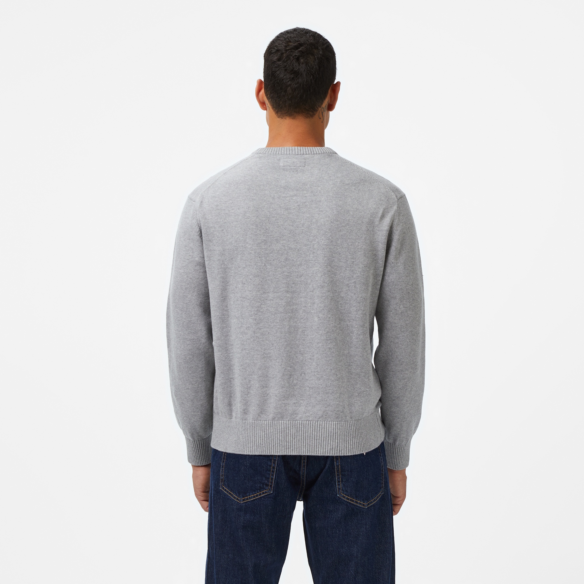 Guess Jeans Erkek Gri Triko