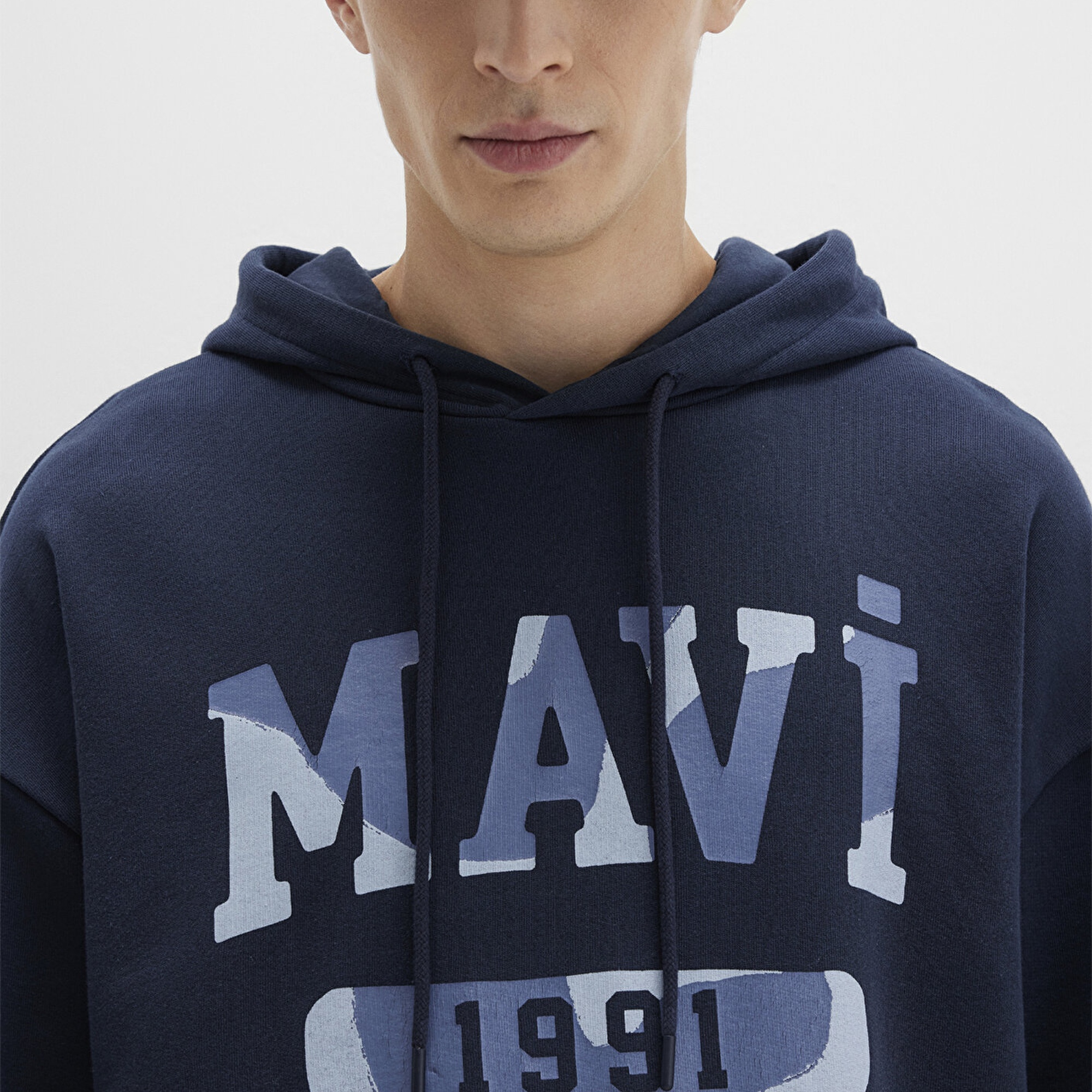 Mavi Mavi Baskılı Lacivert Sweatshirt 0S10301-70490