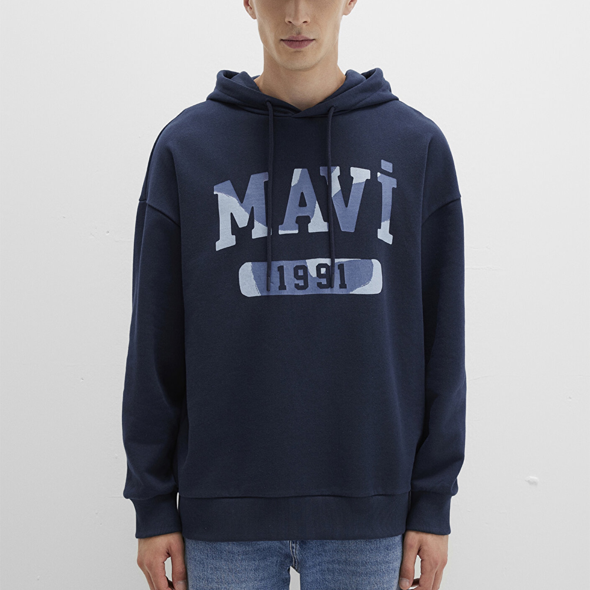 Mavi Mavi Baskılı Lacivert Sweatshirt 0S10301-70490
