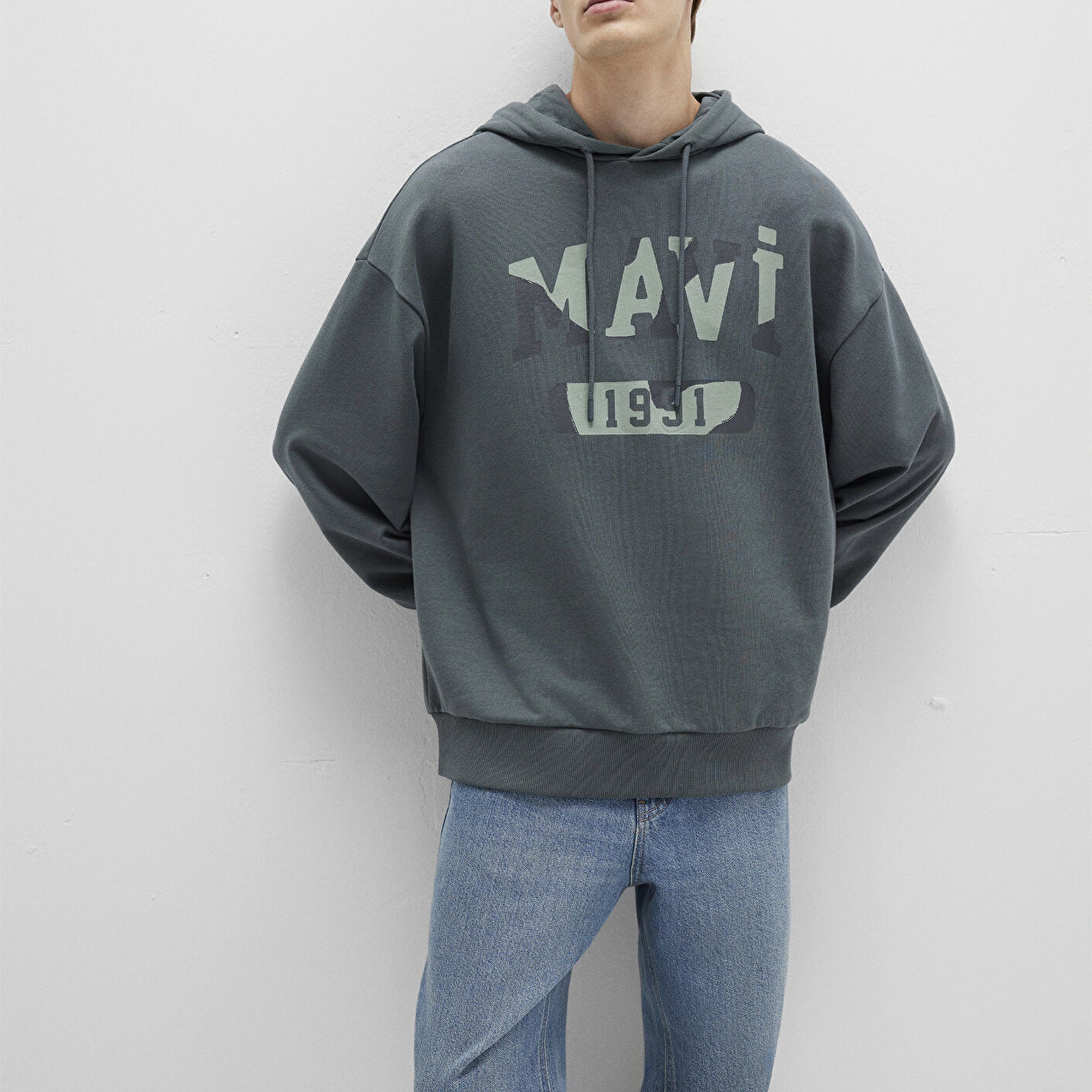 Mavi Mavi Baskılı Yeşil Sweatshirt 0S10301-71598