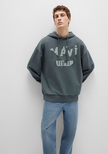  Mavi Mavi Baskılı Yeşil Sweatshirt 0S10301-71598