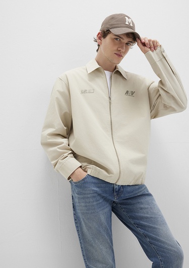  Mavi Ekru Gömlek Oversize / Geniş Kesim 0211690-70065