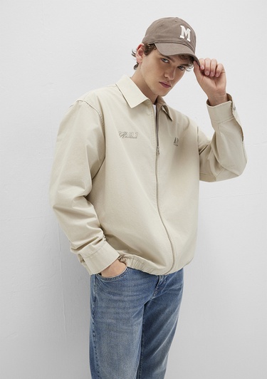  Mavi Ekru Gömlek Oversize / Geniş Kesim 0211690-70065