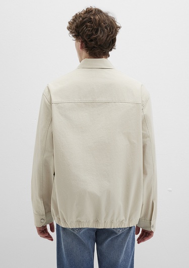  Mavi Ekru Gömlek Oversize / Geniş Kesim 0211690-70065