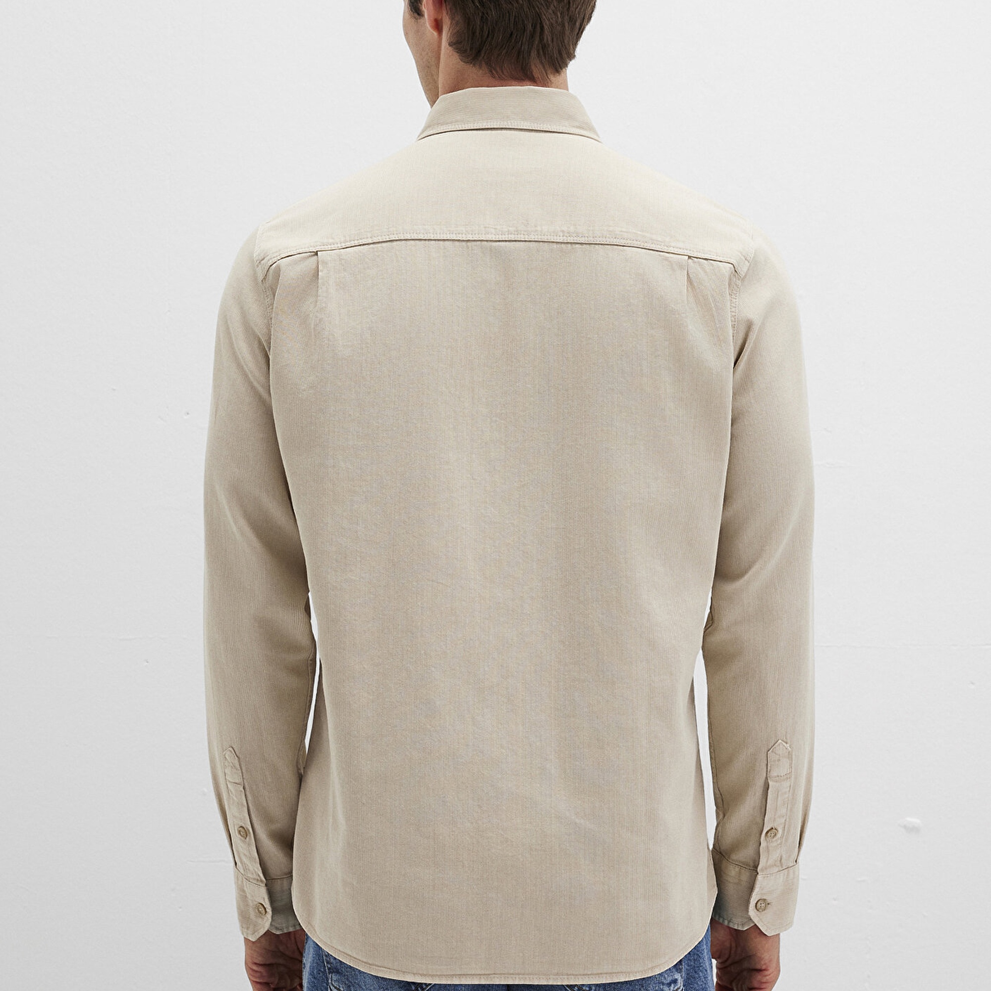 Mavi Bej Gömlek Regular Fit / Normal Kesim 0211641-70039