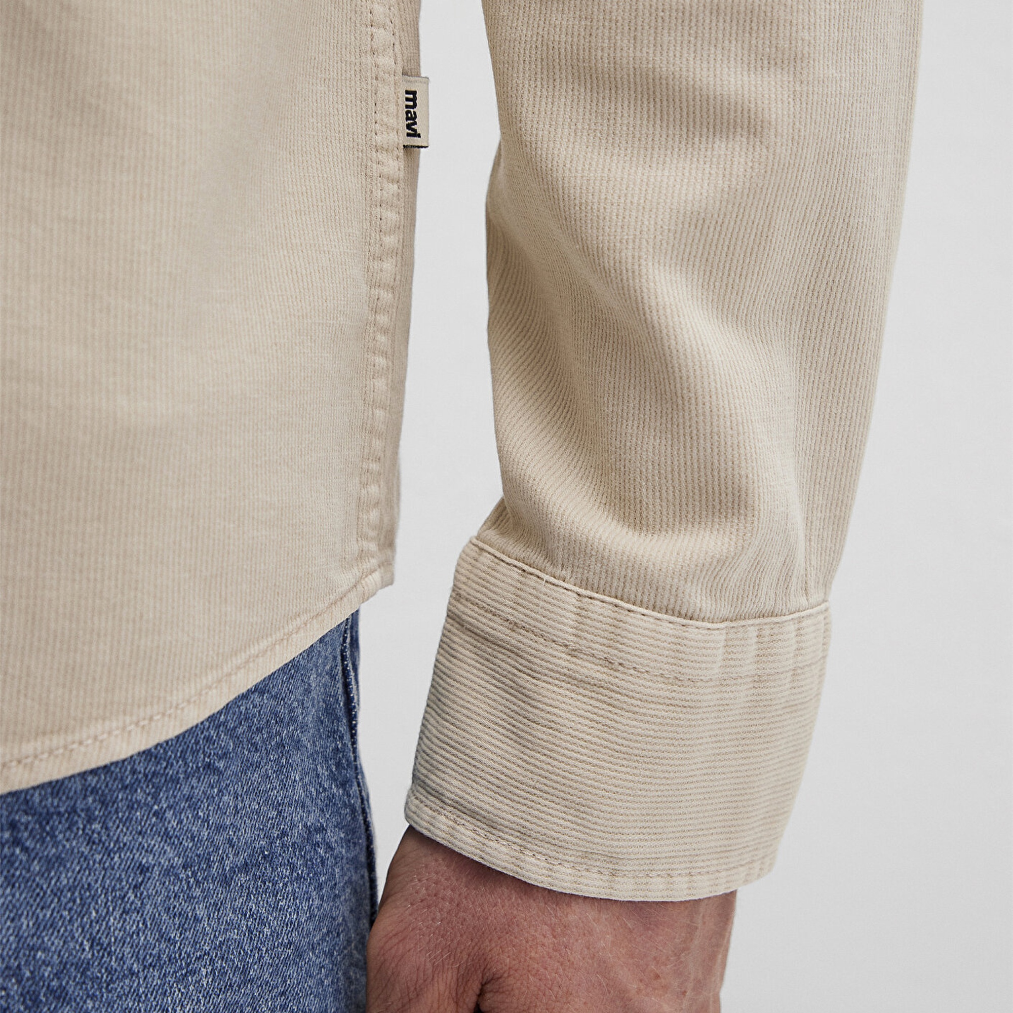 Mavi Bej Gömlek Regular Fit / Normal Kesim 0211641-70039