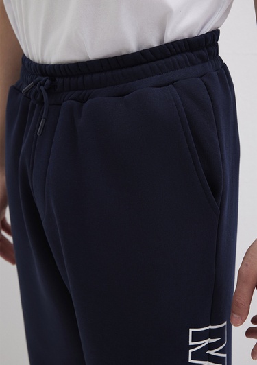  Mavi Mavi Logo Baskılı Lacivert Eşofman Altı 0010208-70497