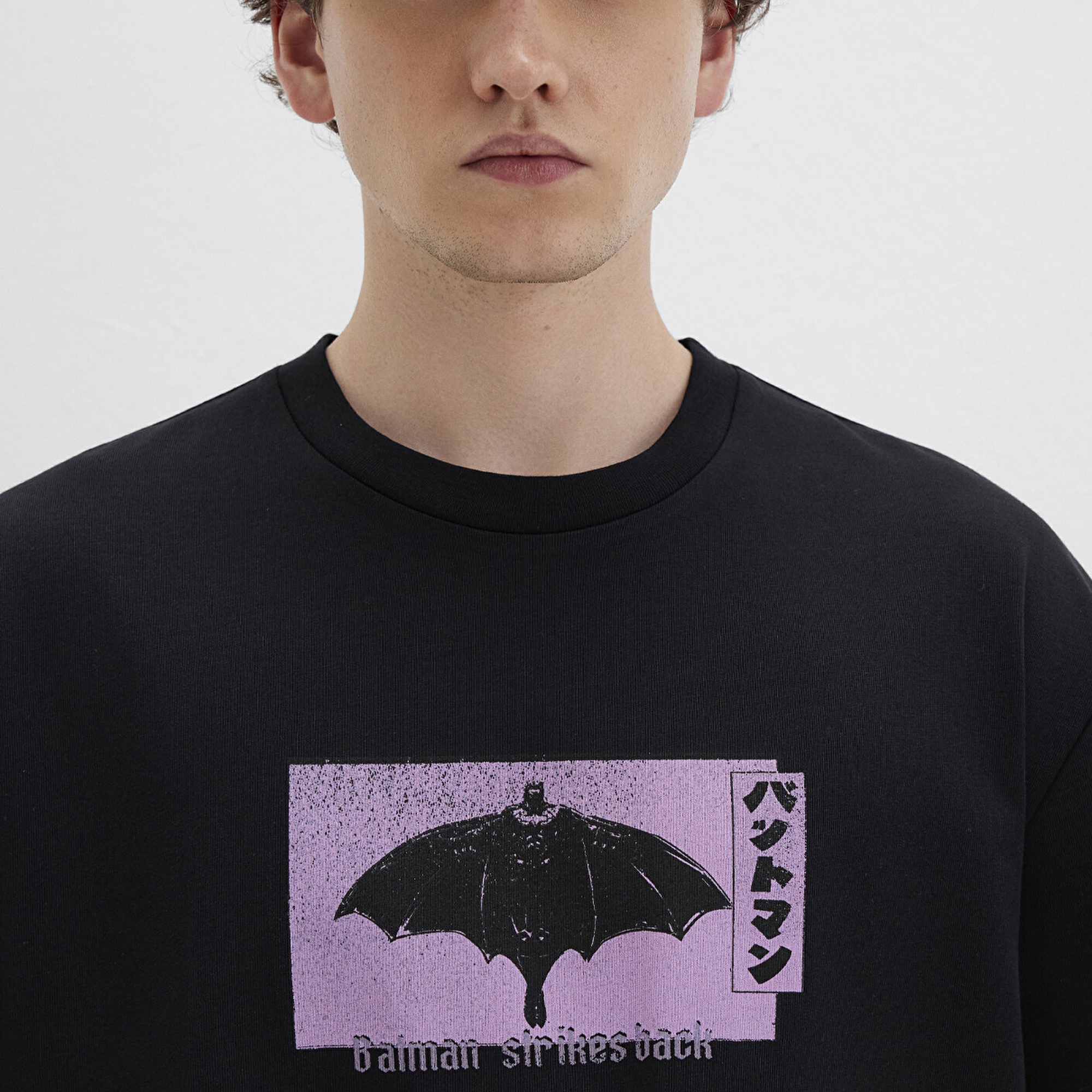 Mavi Batmann Baskılı Siyah Tişört Relaxed Fit / Rahat Kesim 0612920-900