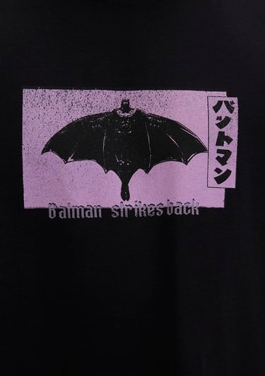  Mavi Batmann Baskılı Siyah Tişört Relaxed Fit / Rahat Kesim 0612920-900