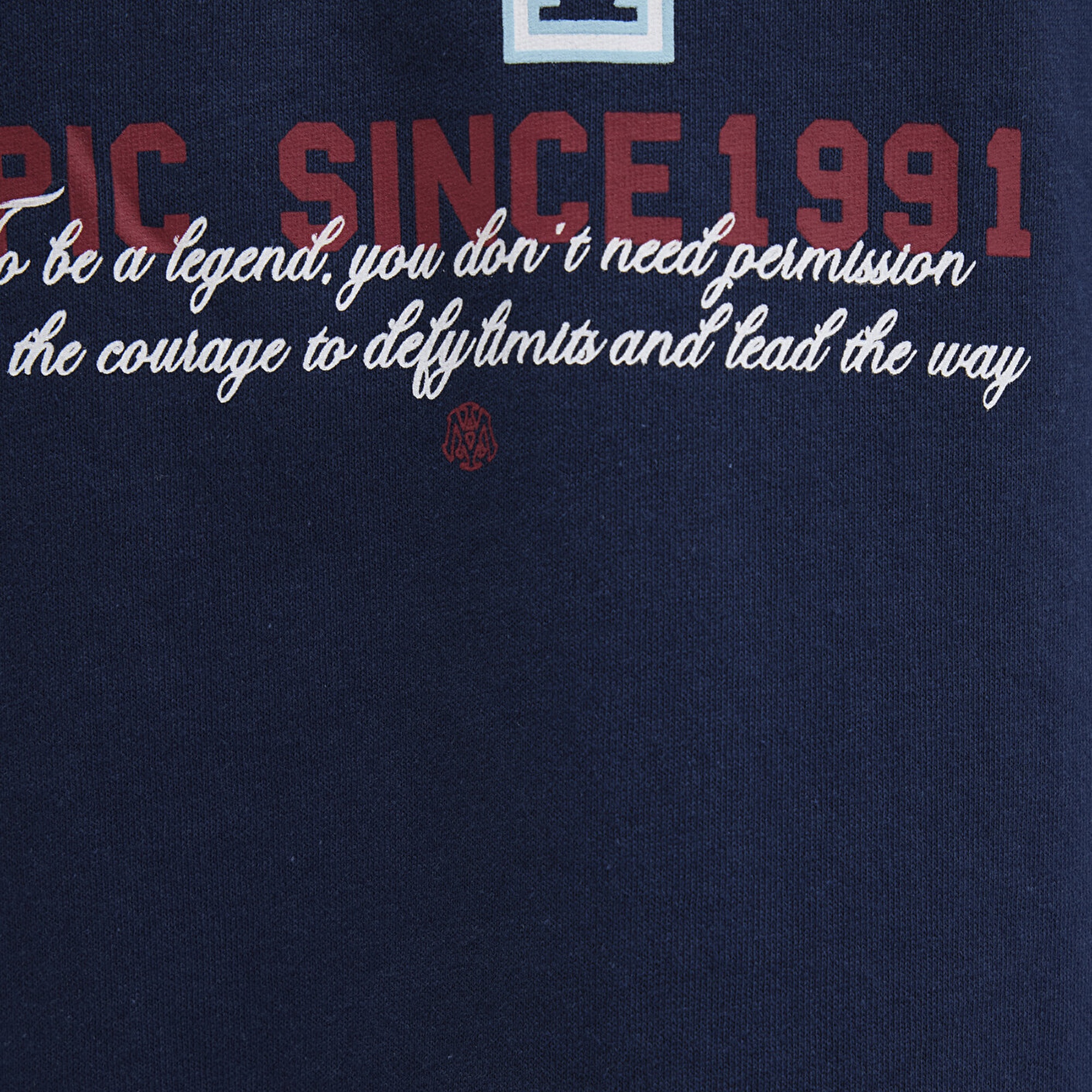 Mavi Baskılı Lacivert Tişört Loose Fit / Bol Rahat Kesim 0612850-89353