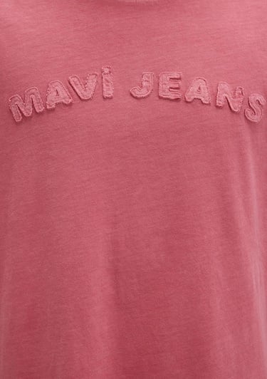  Mavi Mavi Jeans Baskılı Pembe Tişört Loose Fit / Bol Rahat Kesim 0612953-71079