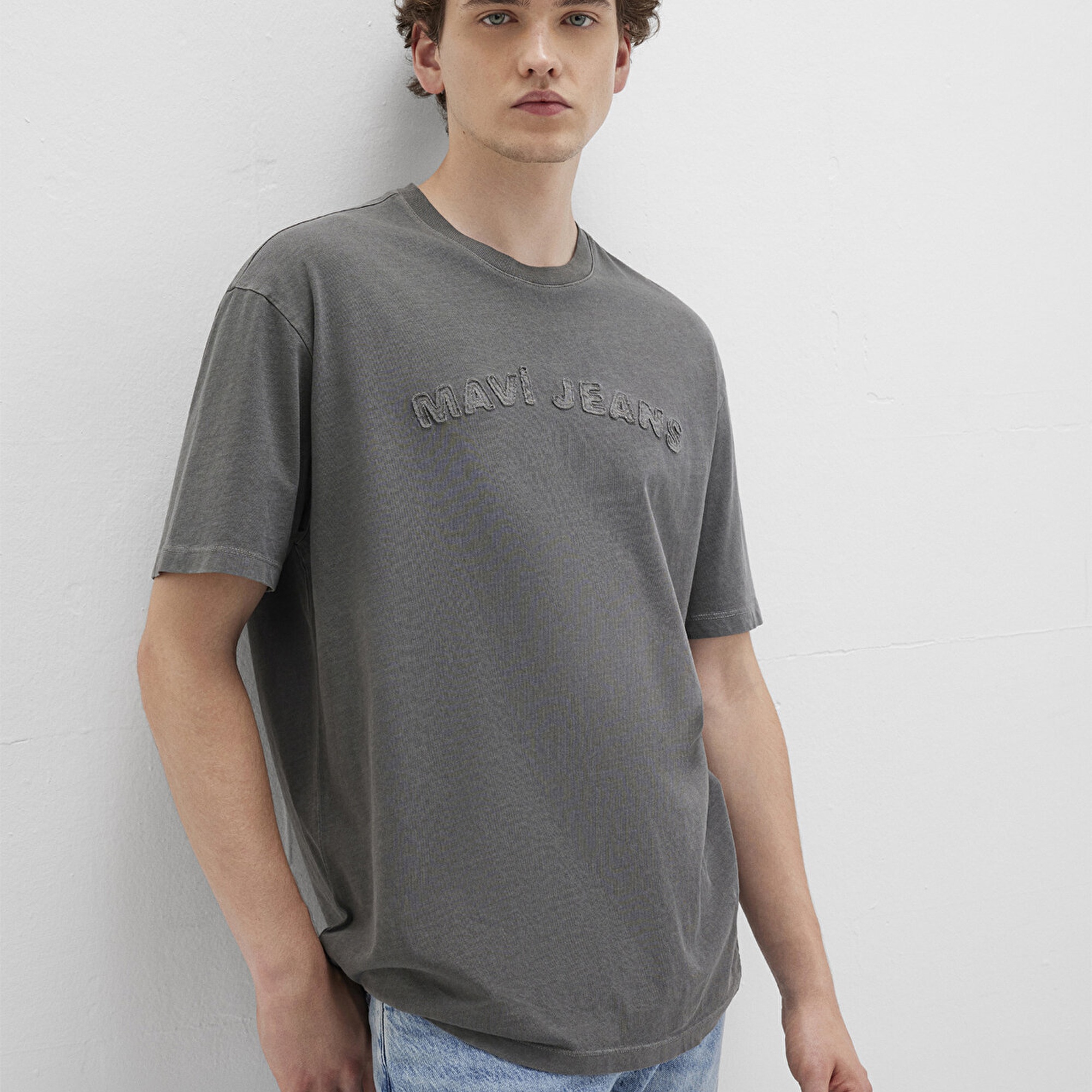 Mavi Mavi Jeans Baskılı Siyah Tişört Loose Fit / Bol Rahat Kesim 0612953-900