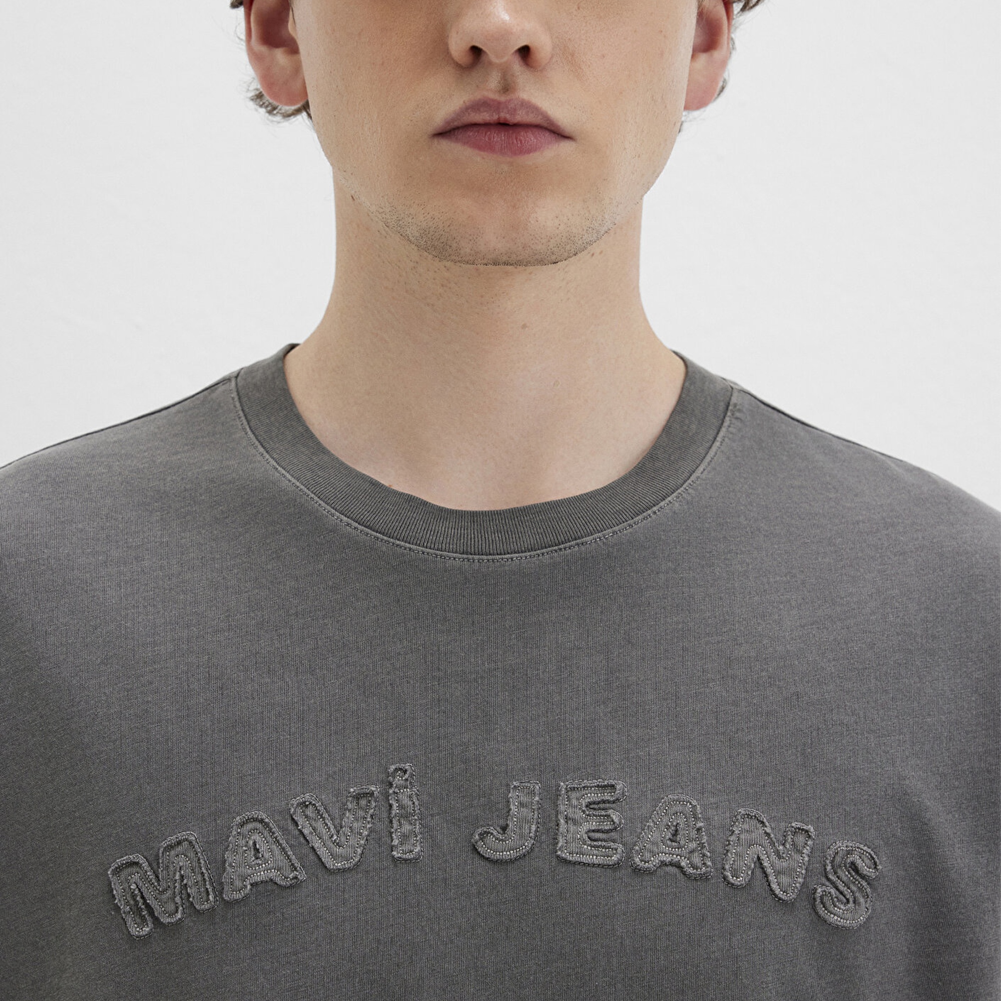 Mavi Mavi Jeans Baskılı Siyah Tişört Loose Fit / Bol Rahat Kesim 0612953-900