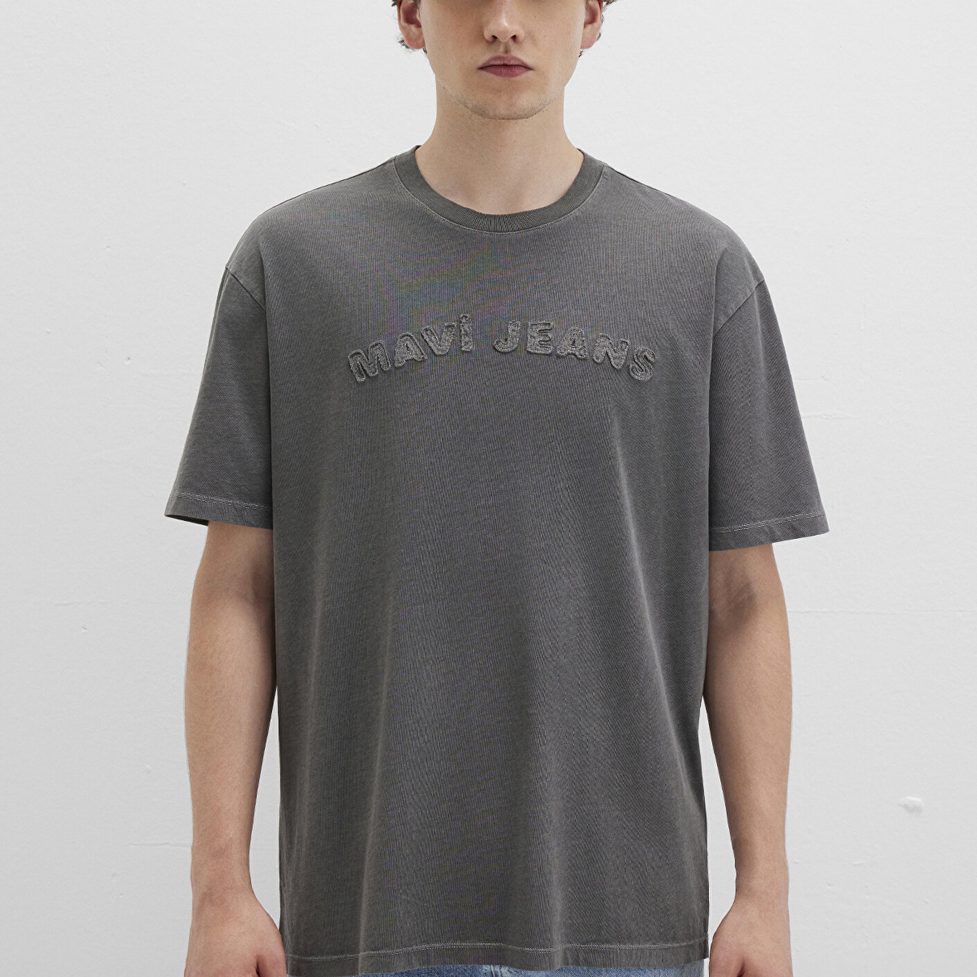 Mavi Mavi Jeans Baskılı Siyah Tişört Loose Fit / Bol Rahat Kesim 0612953-900