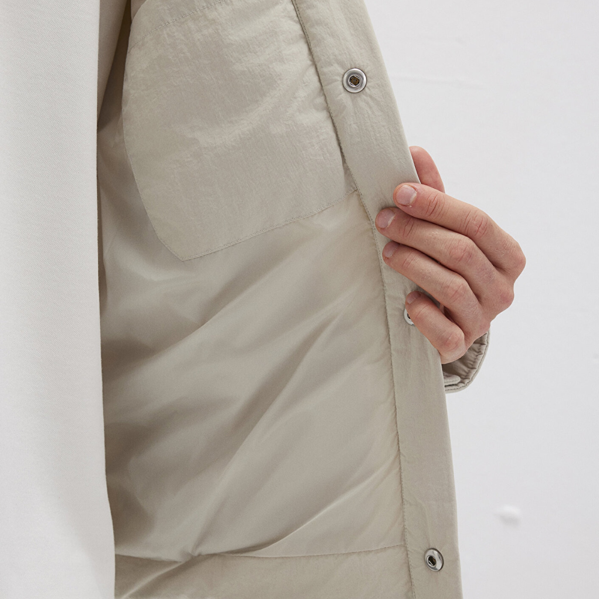 Mavi Bej Şişme Mont 0110599-70144