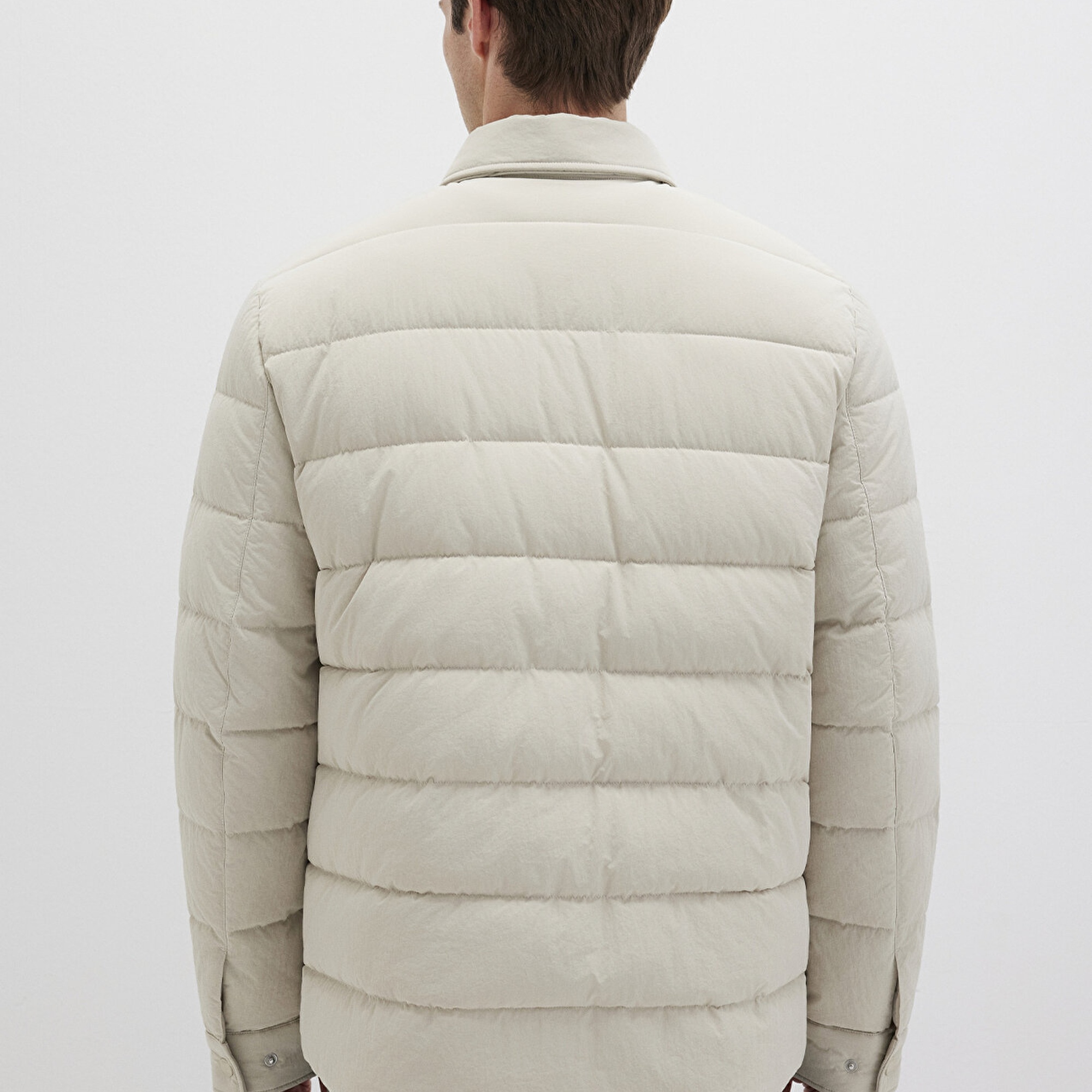 Mavi Bej Şişme Mont 0110599-70144