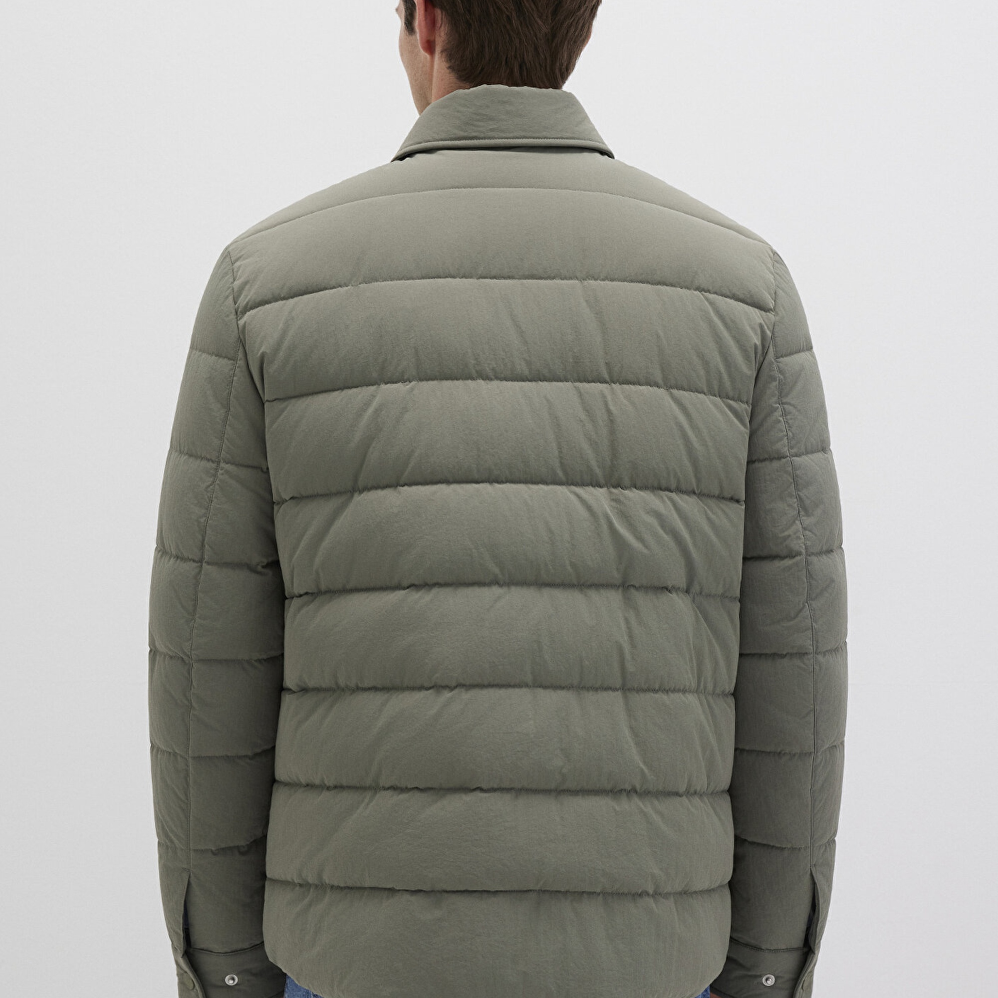 Mavi Yeşil Şişme Mont 0110599-85485