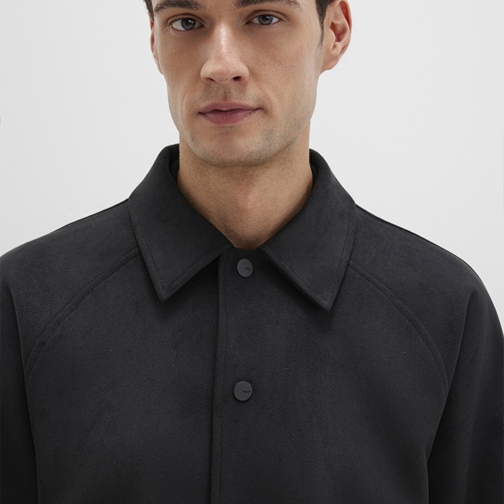 Mavi Siyah Suni Süet Ceket Loose Fit / Bol Rahat Kesim 0110649-71379